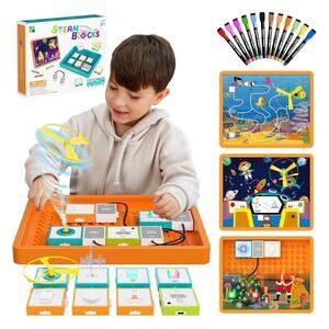 STEAM Blocks Logic Puzzle Toy - Fun STEM Learning Kit for Kids 10+| Build & Play